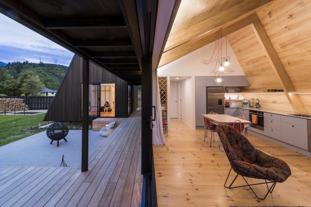 The Family Bach by Cymon Allfrey Architects in Hanmer Springs, New Zealand
