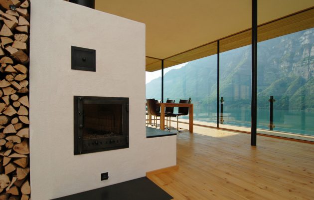 Walensee House by k_m Architektur on Lake Walensee in Switzerland