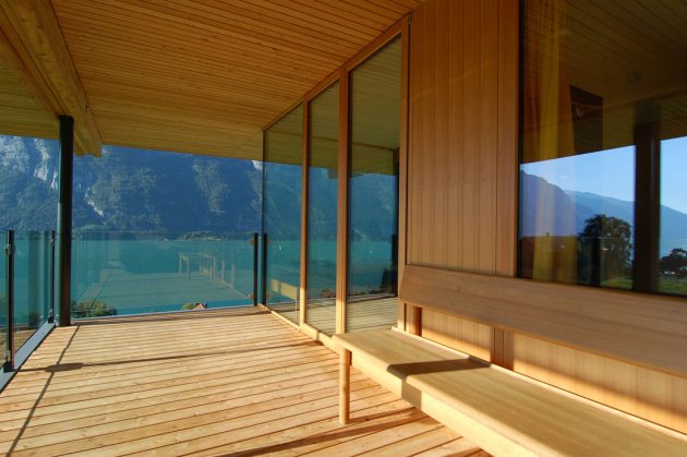 Walensee House by k_m Architektur on Lake Walensee in Switzerland