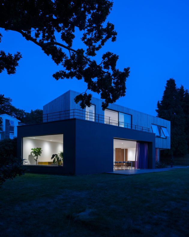 Wedge House by SOUP Architects in Surrey, United Kingdom