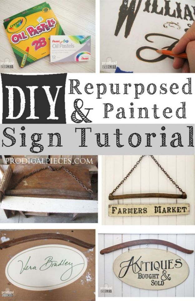 15 Adorable DIY Vintage Sign Ideas You Can Decorate Your Home With