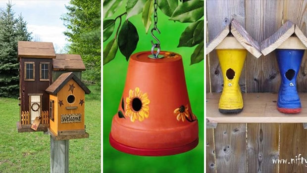 15 Charming DIY Bird House Ideas For Your Backyard