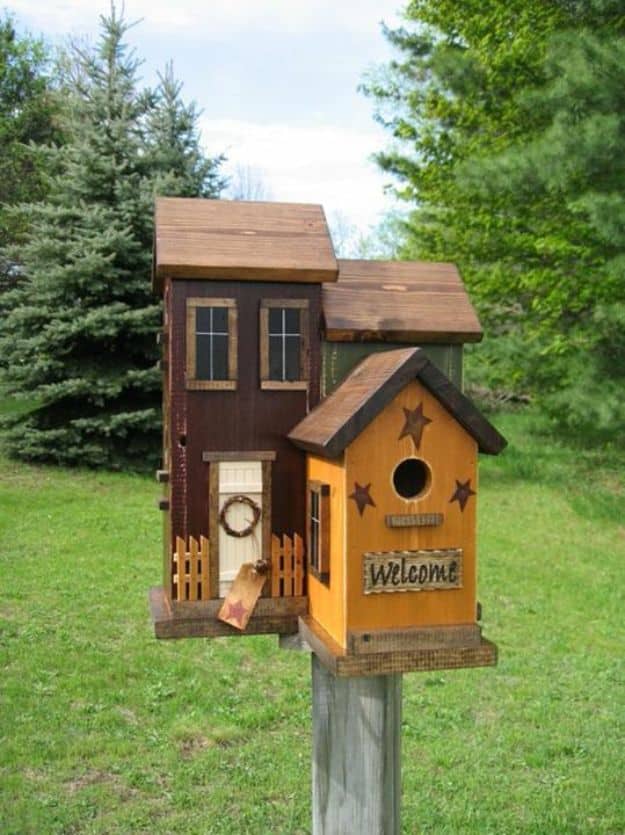 15 Charming DIY Bird House Ideas For Your Backyard