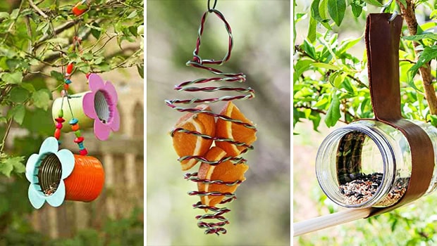 15 Fantastic DIY Bird Feeder Ideas That Will Bring Life To Your Garden