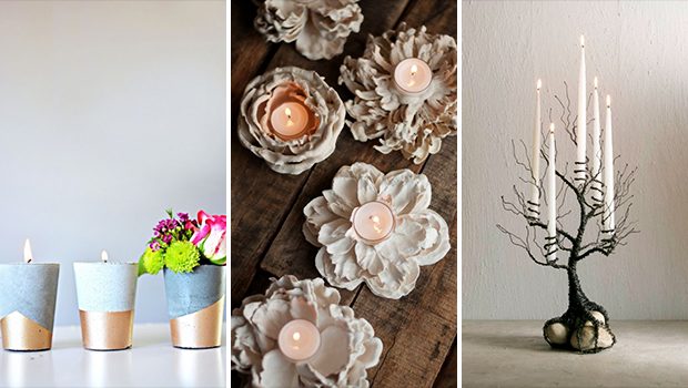 15 Lovely DIY Candle Holder Projects You’re Going To Craft Right Away