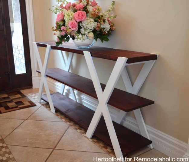 15 Simple DIY Console Table Ideas You Will Find A Use For In Your Home