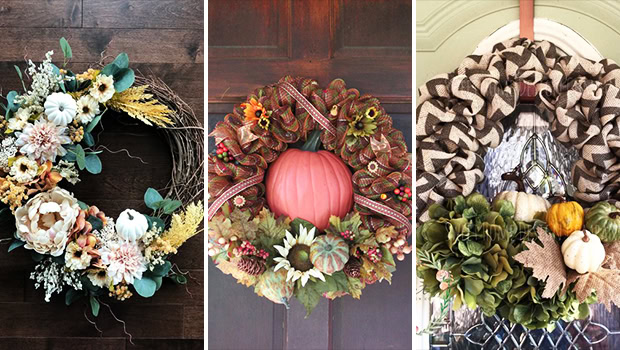 16 Charming Handmade Fall Wreath Designs For Your Front Door