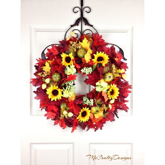 16 Charming Handmade Fall Wreath Designs For Your Front Door