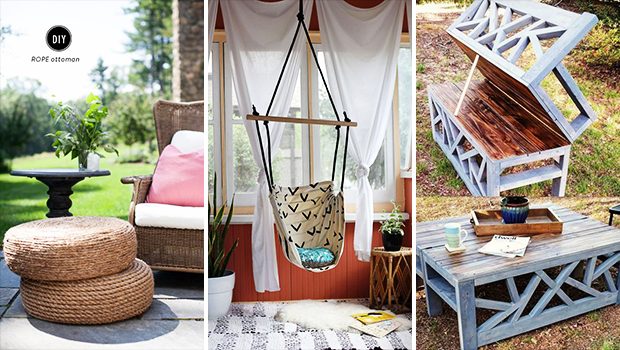 15 Absolutely Cool DIY Outdoor Furniture Projects You Still Have Time To Make