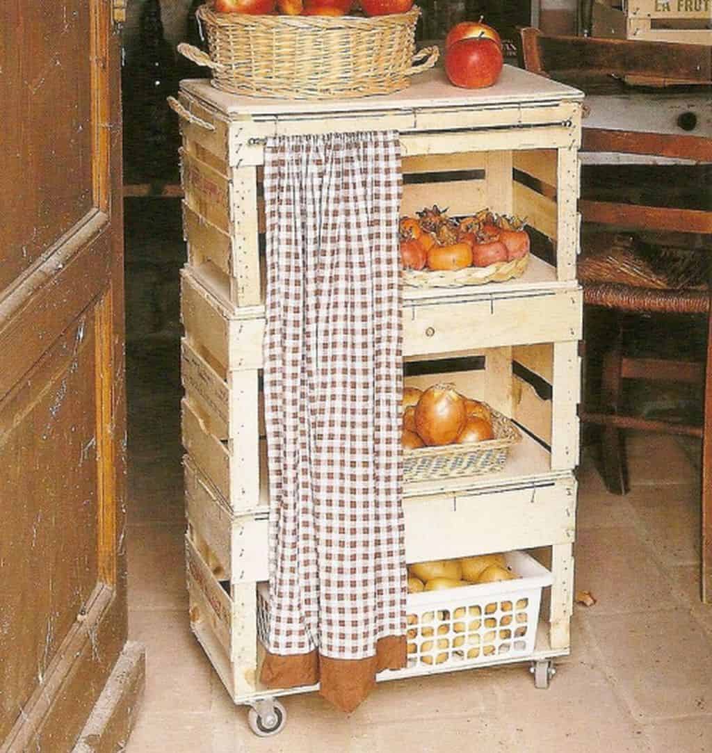 17 Excellent Kitchen Storage Ideas Made With Recycling Old Crates 17 Excellent Kitchen Storage Ideas Made With Recycling Old Crates