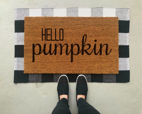 16 Adorable Handmade Fall Doormat Ideas For The Rainy Season