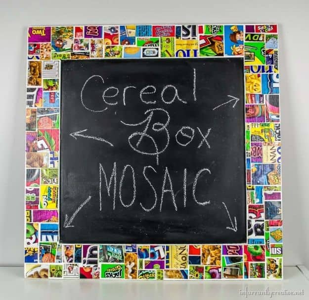14. Cereal Box Mosaic Frame 14. Cereal Box Mosaic Frame