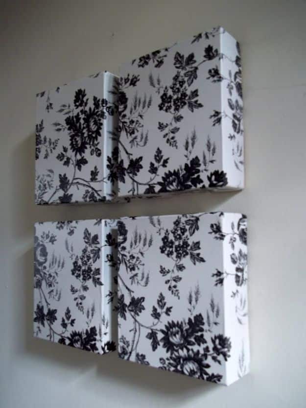 8. Dollar Tree Contact Paper And Used Boxes Wall Art 8. Dollar Tree Contact Paper And Used Boxes Wall Art