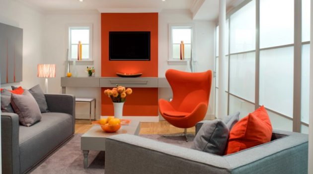 Lovely Interior Designs With Orange That Are Hit This Season