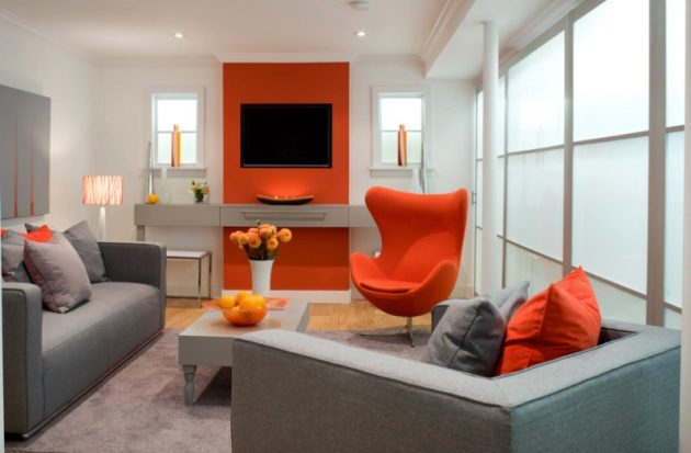 Lovely Interior Designs With Orange That Are Hit This Season