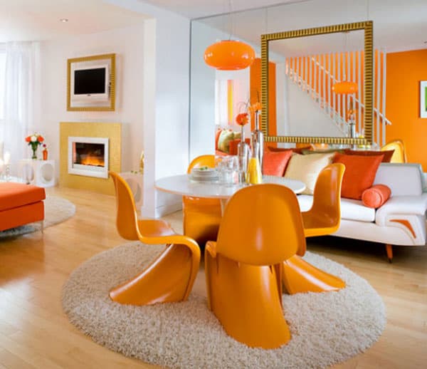 Lovely Interior Designs With Orange That Are Hit This Season Lovely Interior Designs With Orange That Are Hit This Season