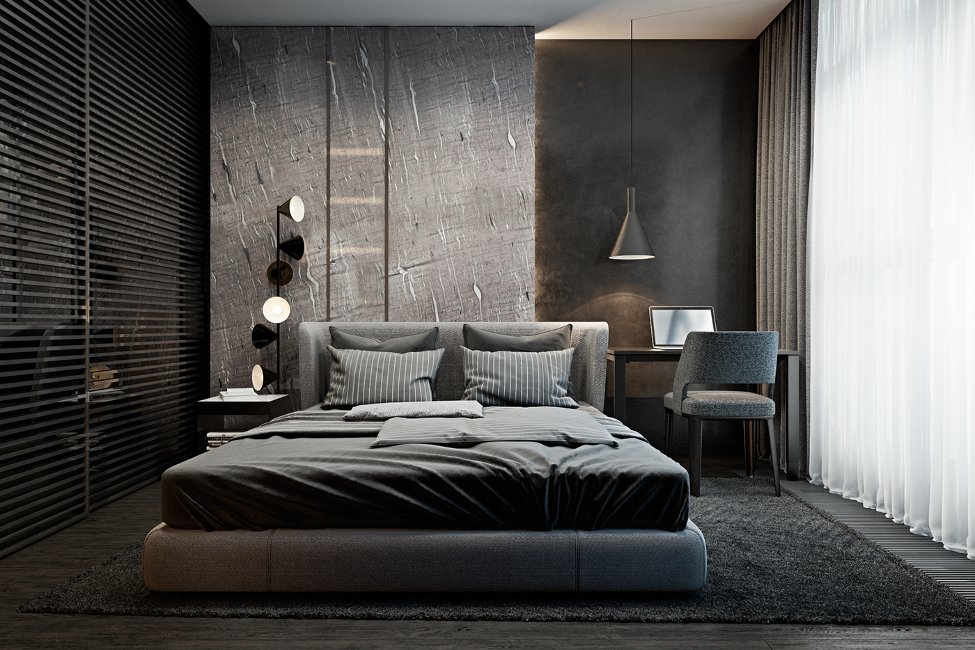 10 Magnificent Dark Bedrooms That You Will Fall In Love With
