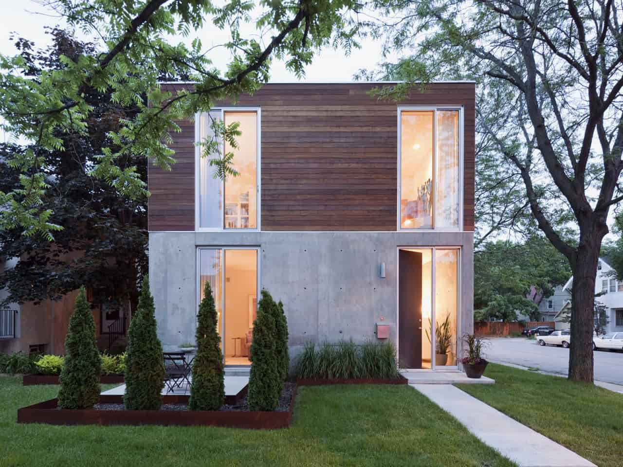 B+W House by Julie Snow Architects in Minneapolis, Minnesota
