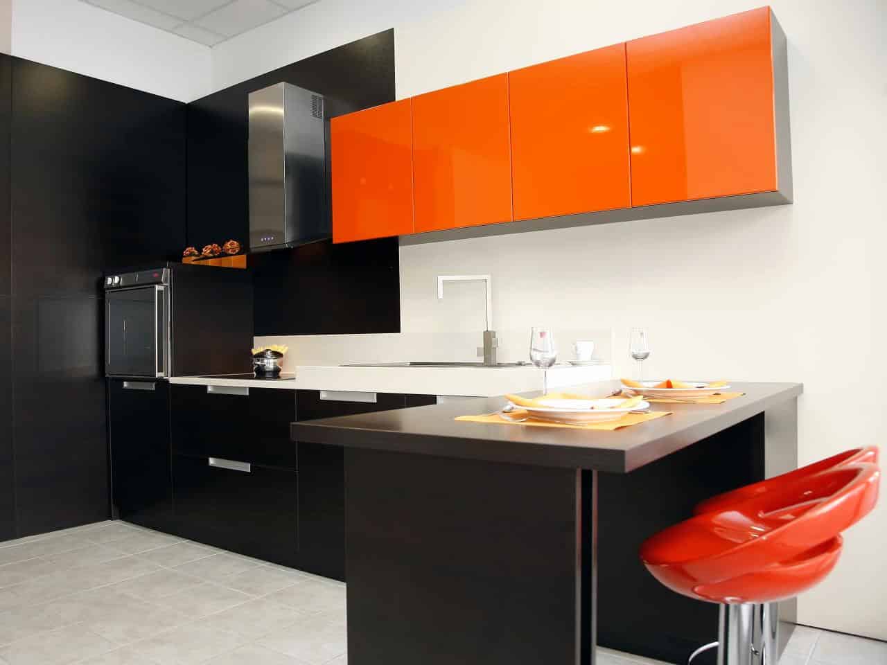 Warmth In The Kitchen-15 Magnificent Orange Kitchens That You Must See Warmth In The Kitchen-15 Magnificent Orange Kitchens That You Must See