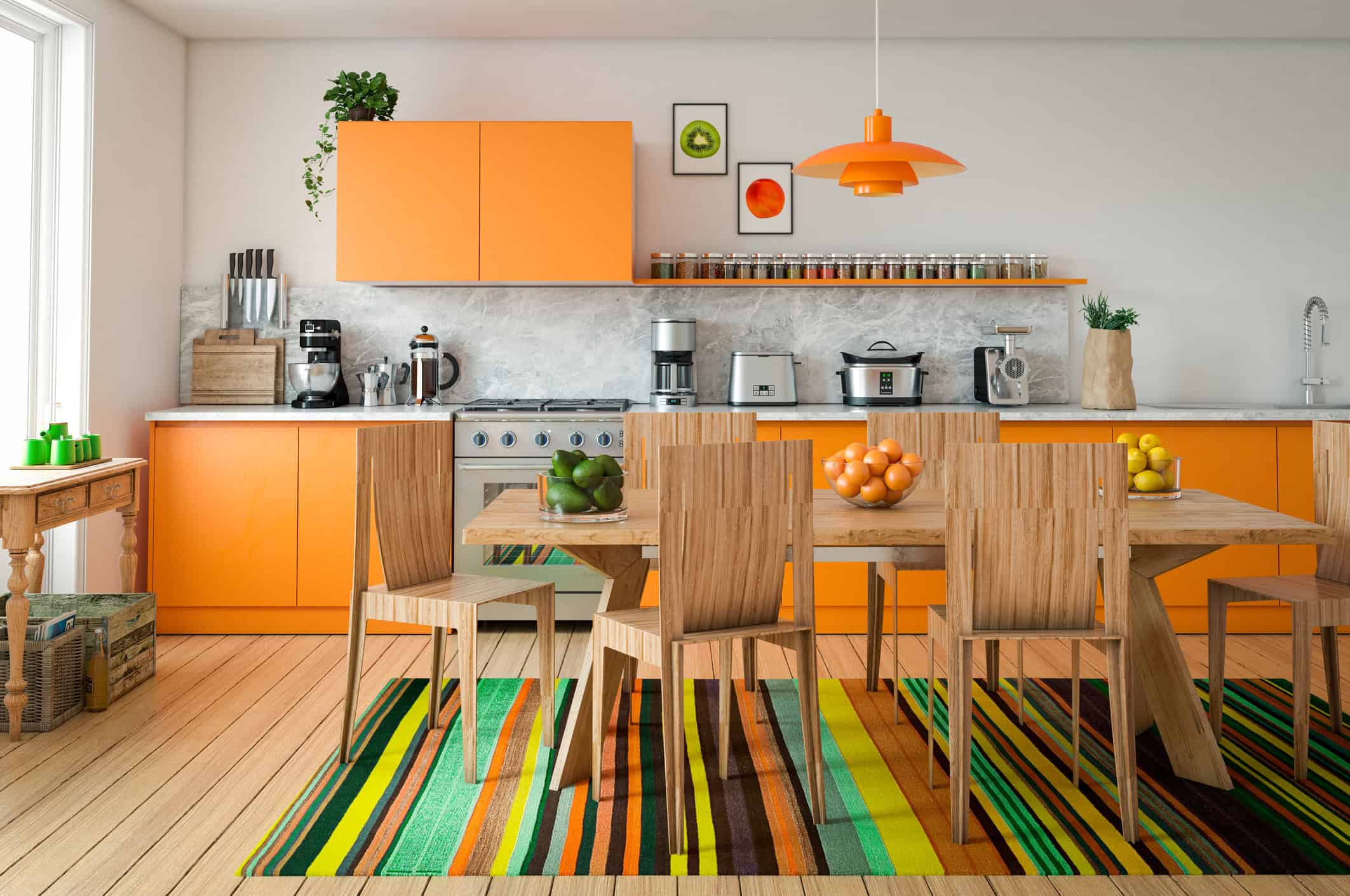 Warmth In The Kitchen-15 Magnificent Orange Kitchens That You Must See Warmth In The Kitchen-15 Magnificent Orange Kitchens That You Must See