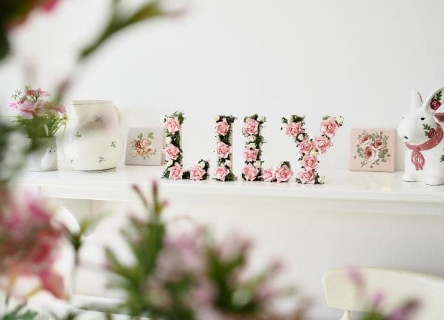 diy nursery name decor