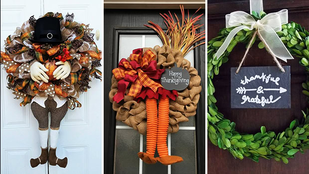 15 Inviting Handmade Thanksgiving Wreath Designs For November