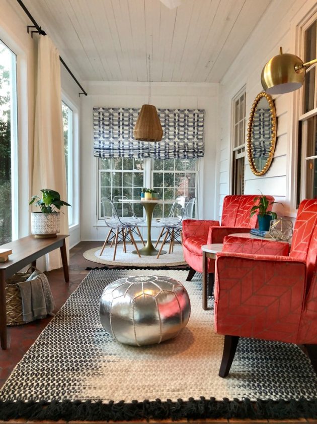15 Light & Bright Eclectic Sunroom Designs You'll Fall In Love With