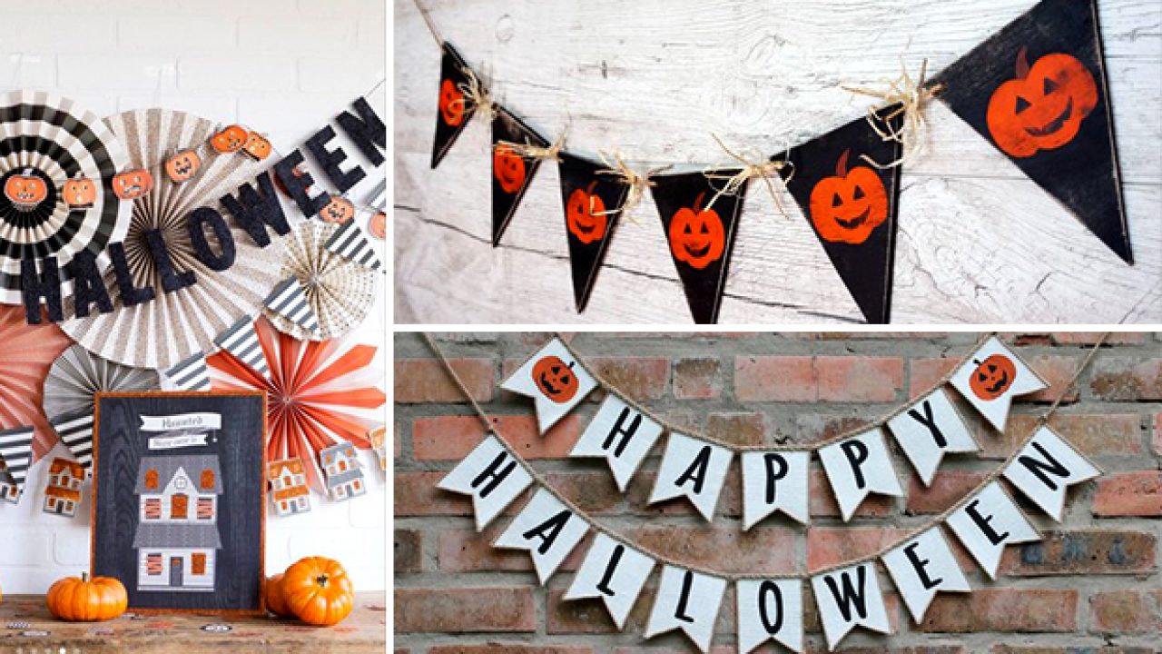juego pesadilla hormigón 15 Spooky Handmade Halloween Banner Designs You Can Make