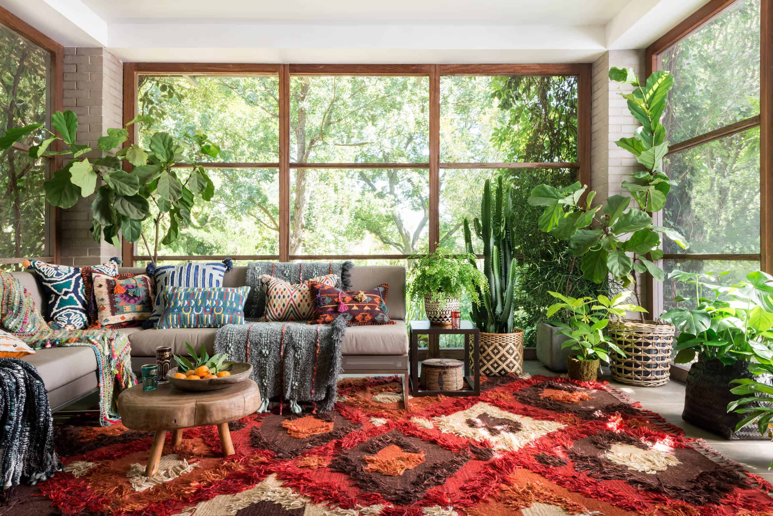 comfy rustic living room