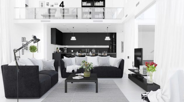 19 Timeless Black & White Living Spaces That Will Thrill You