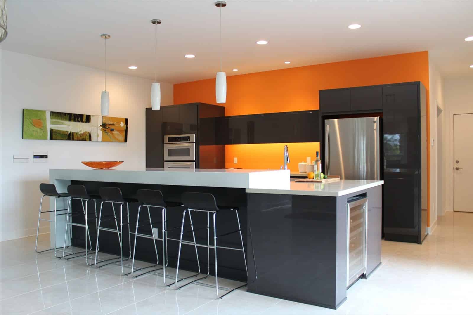 orange for kitchen walla