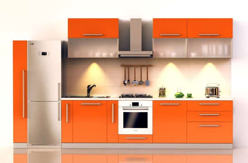 Warmth In The Kitchen-15 Magnificent Orange Kitchens That You Must See Warmth In The Kitchen-15 Magnificent Orange Kitchens That You Must See