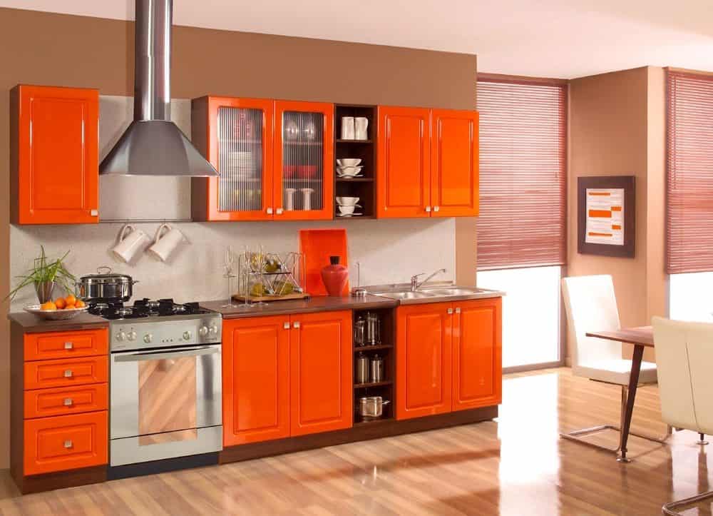 Warmth In The Kitchen-15 Magnificent Orange Kitchens That You Must See Warmth In The Kitchen-15 Magnificent Orange Kitchens That You Must See