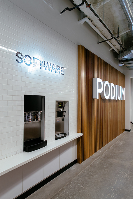 Sneakerhead vibe + hot tech startup = Podium’s new office