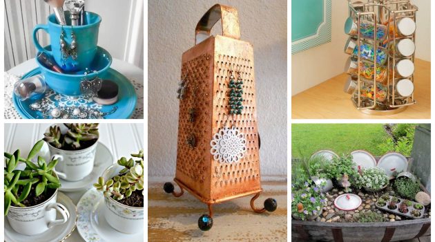 17 Staggering Ideas For Recycling Old Kitchen Items