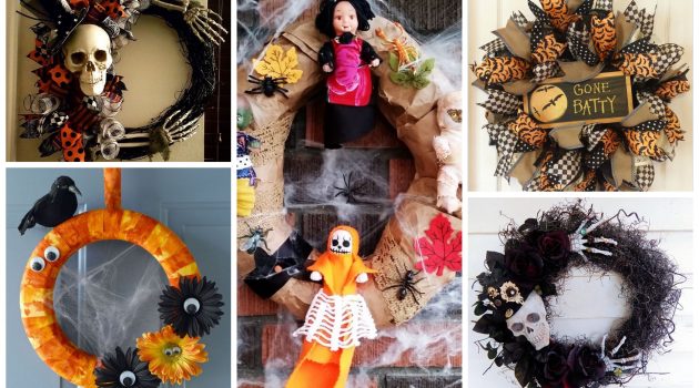 16 Awesome Halloween Wreaths That You Can Do For Less Than Hour