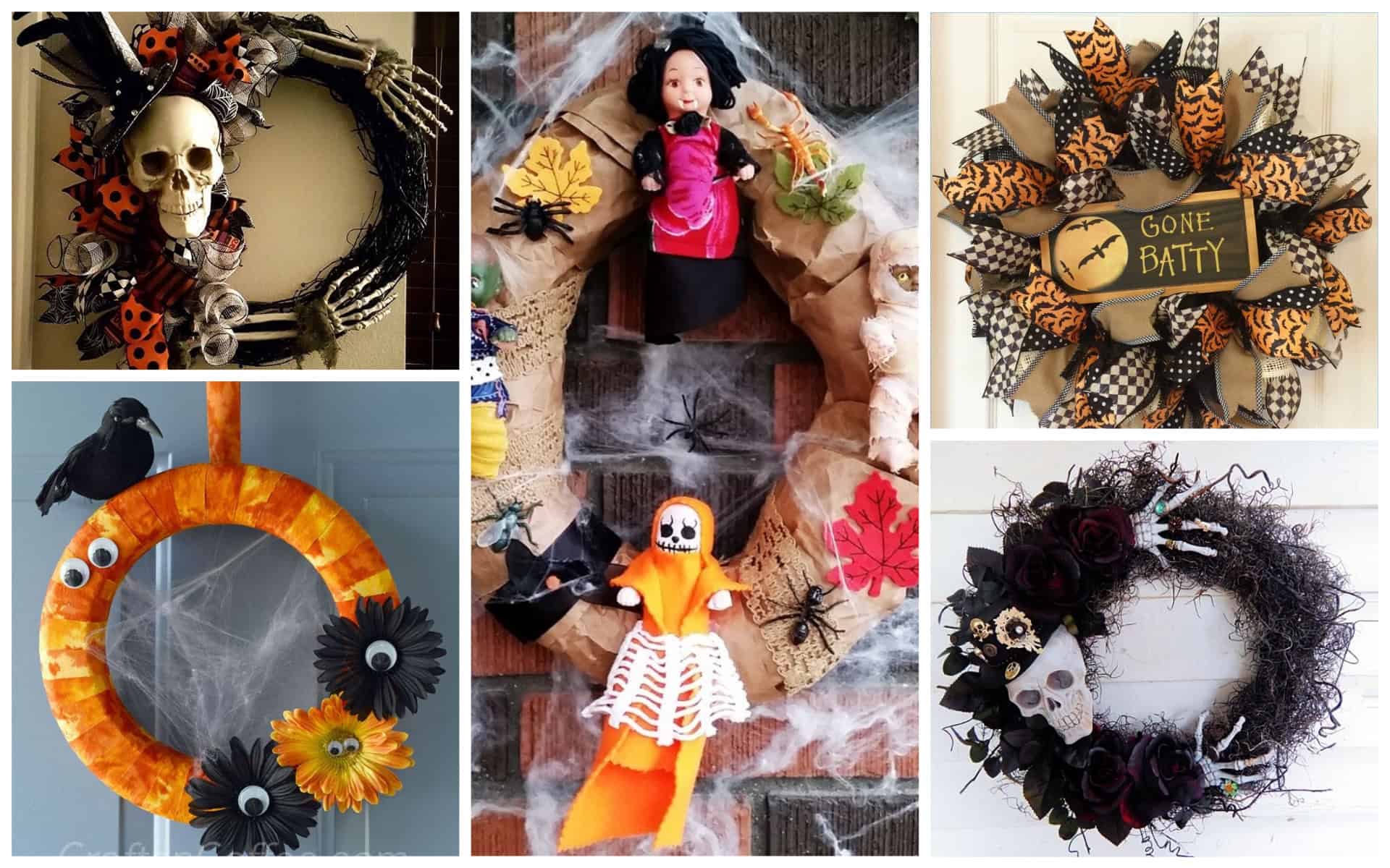 16 Awesome Halloween Wreaths That You Can Do For Less Than Hour
