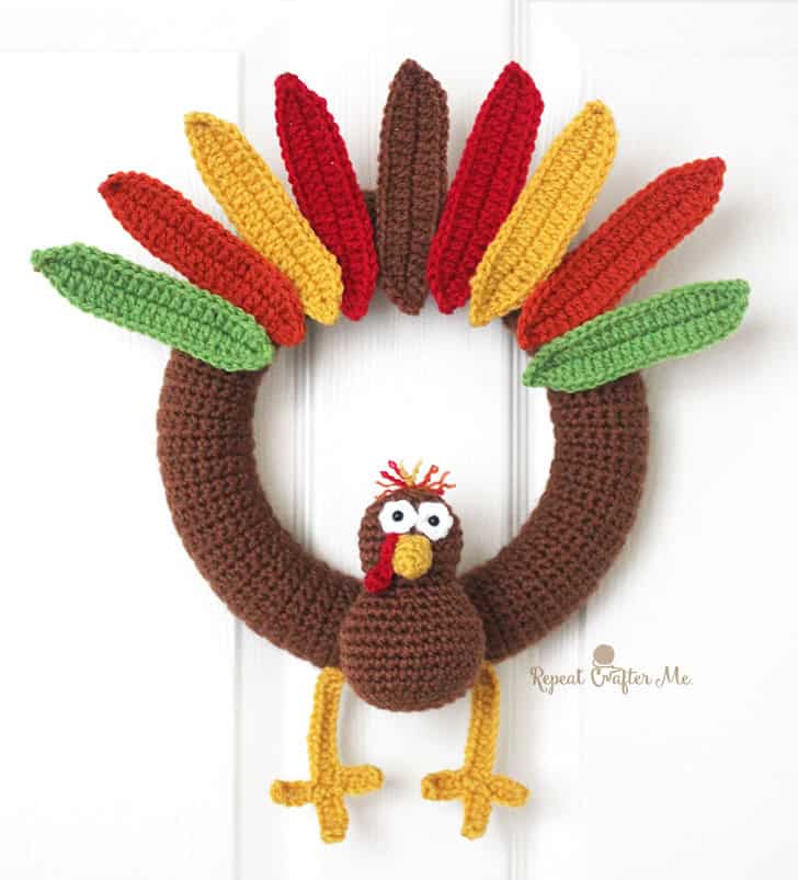 12. crochet turkey wreath 12. crochet turkey wreath