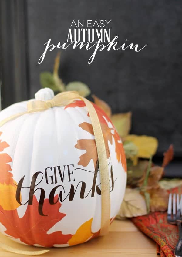 14. DIY Autumn Decoupage Pumpkin 14. DIY Autumn Decoupage Pumpkin