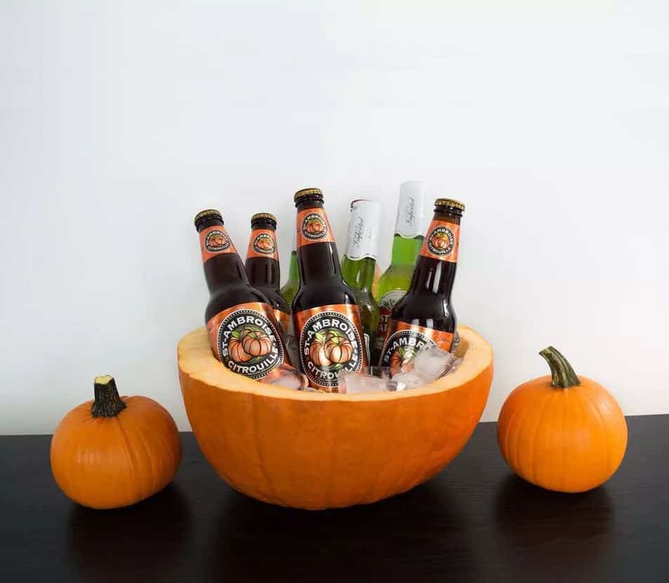 9. DIY Pumpkin Drinks Cooler 9. DIY Pumpkin Drinks Cooler