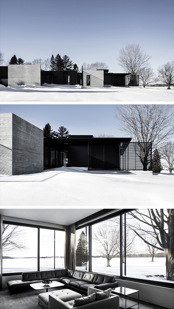 True North Residence by Alain Carle Architecte in Cornwall, Canada