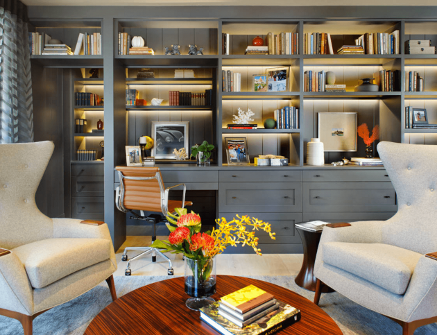 17 Timeless Ideas To Decorate Grey Home Office