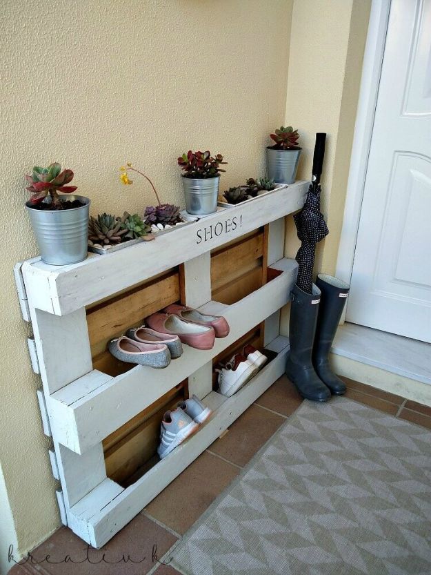 15 Awesome DIY Shoe Rack Designs Your Foyer Needs