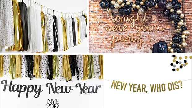 16 Sparkling Festive Banner & Garland Designs For New Years