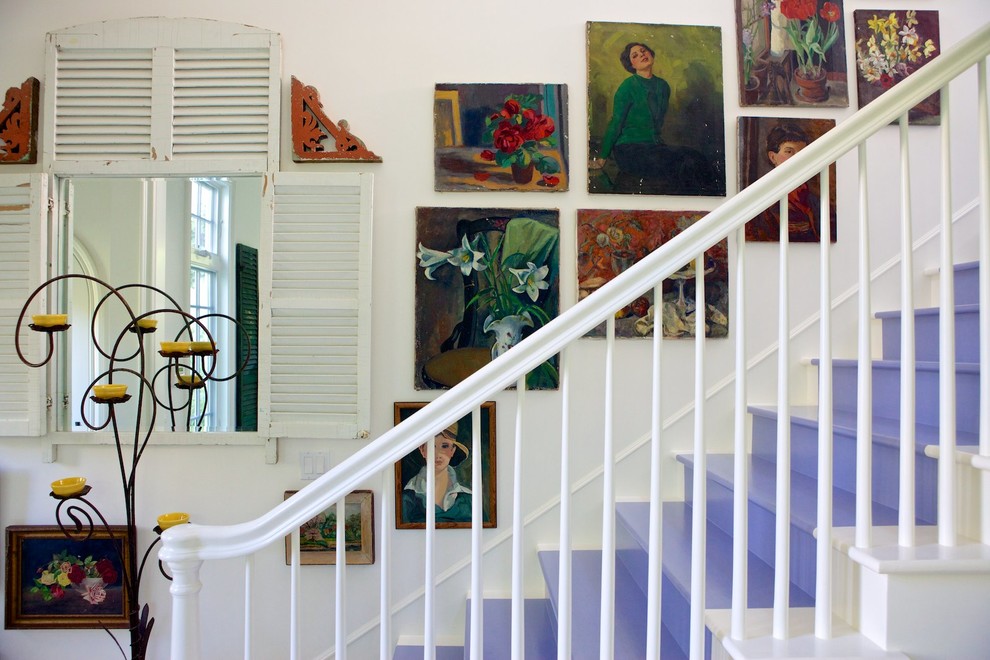 18 Charming Shabby-Chic Staircase Designs You Should See