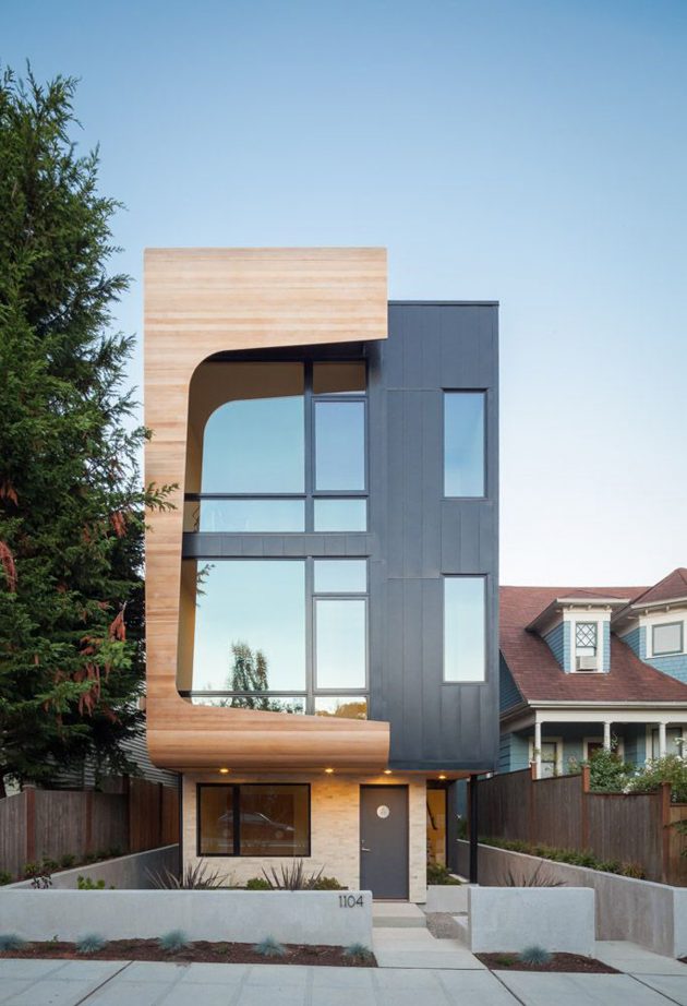 18th Ave City Homes by Malboeuf Bowie Architecture in Seattle, Washington