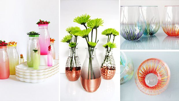 15 Creative DIY Ideas To Update Your Old Glassware For Free