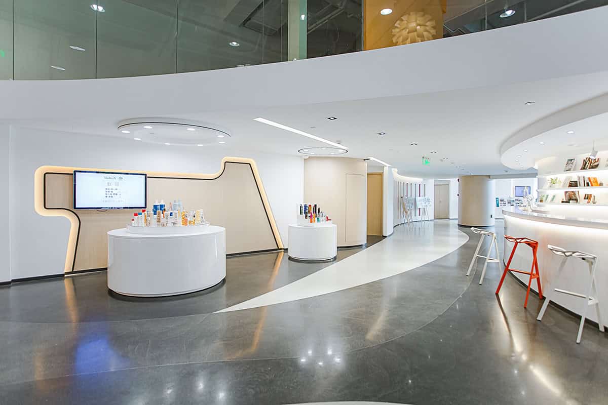 Office space design - Flowing melody Interior design of Shanghai KUNCHI office