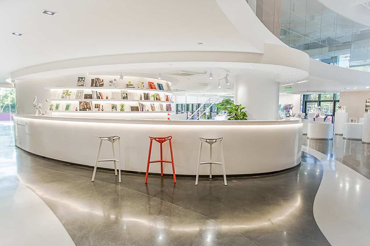 Office space design - Flowing melody Interior design of Shanghai KUNCHI office