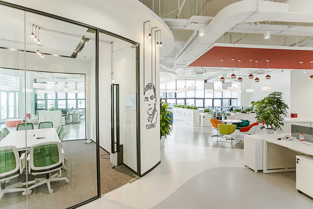 Office space design - Flowing melody Interior design of Shanghai KUNCHI office